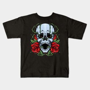 Skull And Roses Kids T-Shirt